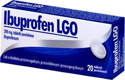Ibuprofen LGO, 200 mg, tabletki powlekane, 10 szt