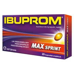 Ibuprom Max Sprint, 400 mg, kapsułki miękkie, 20 szt