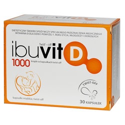 Ibuvit D 1000, kapsułki twist-off, 30 szt