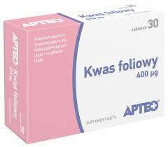 Kwas foliowy 400 µg APTEO, 30 tabletek