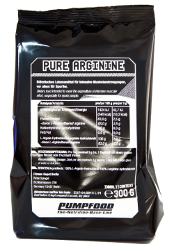 PUMPFOOD - L-Arginin Powder - 250g