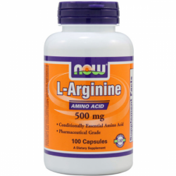 NOW - L-Arginine 500 mg - 100 kaps