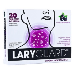 Laryguard, tabletki do ssania, smak tropikalny, 20 szt