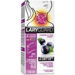 Laryguard, syrop o smaku czarnej porzeczki, dla dzieci, 120 ml