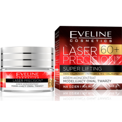 Eveline Laser Precision 60+ krem - koncentrat modelujący owal twarzy na dzień i na noc 50 ml