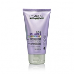 L'Oreal LISS UNLIMITED CREAM Krem termiczny wygładzający włosy niezdyscyplinowane, kręcone, puszące się i suche, 150 ml