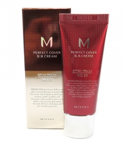 Missha M PERFECT COVER BB CREAM SPF42 PA+++ 20ml No23 Natural Beige Anti-wrinkle whitening UV protection