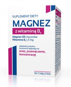 Magnez z witaminą B6, 50 tabletek