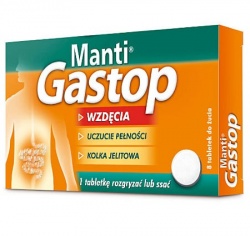 Manti Gastop 125mg, tabletki do żucia, 8 szt