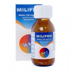 Milifen, (100 mg5 ml), zawiesina doustna, 100 ml