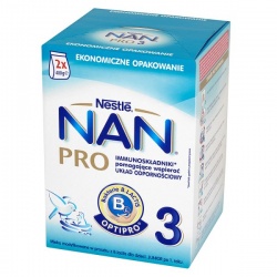 Nan Pro 3 Junior, mleko w proszku, 2x400g