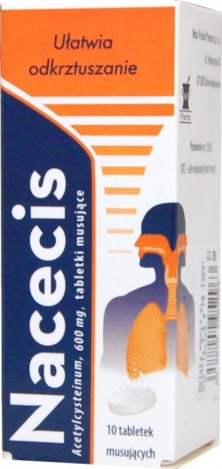 Nacecis, 600 mg, tabletki musujące, 10 szt