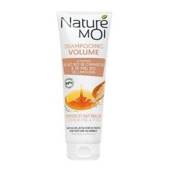 Nature Moi - szampon do włosów cienkich i pozbawionych objętości, miód i proteiny ryżowe, 250 ml