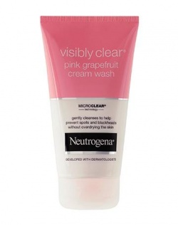 visibly clear pink grapefruit cream wash