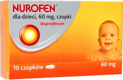 Nurofen dla dzieci, czopki, 60 mg, 10 szt