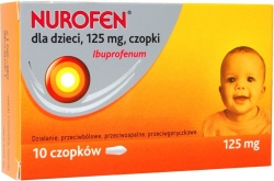 Nurofen dla dzieci, czopki, 125 mg, 10 szt