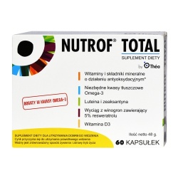 Nutrof Total, z witaminą D3, 60 kapsułek