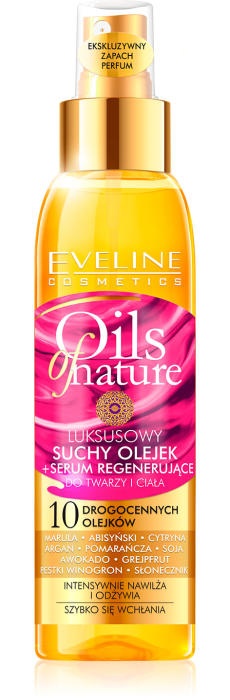 Eveine - Oils-of-nature-suchy-olejek-serum-regenerujace-do-twarzy-i-ciała