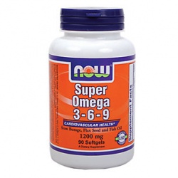 NOW - Omega-3-6-9 1200 mg Super - 90 softgels