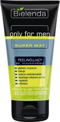 Only for Men SUPER MAT Peelingujący żel oczyszczający, 150 ml