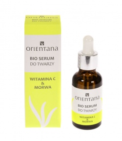 Orientana Bio, serum do twarzy, witamina C & morwa, 30ml