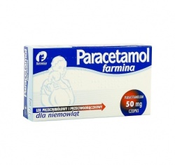 Paracetamol, czopki (dla niemowląt), 50 mg, 10 szt