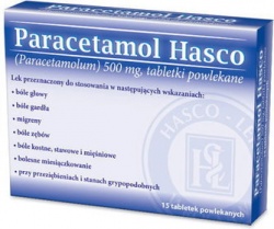 PARACETAMOL HASCO, tabletki, 15, 60 sztuk