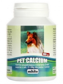 Pet Calcium, 100 tabletek