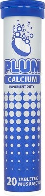 Plum Calcium, KRUGER, 20 tabletek