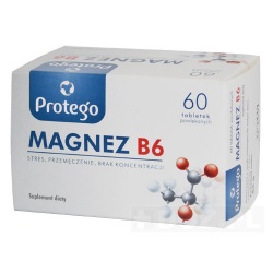 Protego Magnez B6 tabletki powlekane, 60 szt