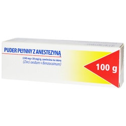 Puder Płynny z Anestezyną, 100 g