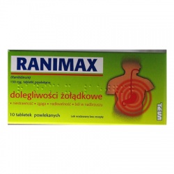 Ranimax - Ranitidinum, 150 mg, 10 tabletek