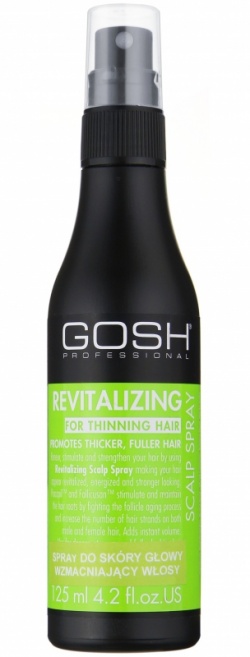 GOSH - REVITALIZING SCALP SPRAY - Spray do skóry głowy wzmacniający włosy, 125 ml,