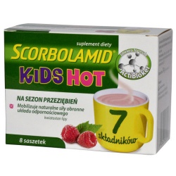Scorbolamid Kids HOT, proszek, 3 g, 8 saszetek
