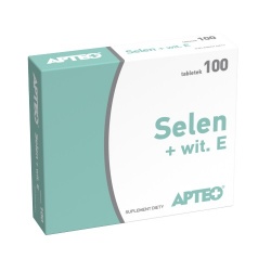 Selen + Witamina E APTEO, 100 tabletek