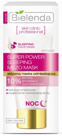 SKIN CLINIC PROFESSIONAL Aktywna maska odmładzająca ANTI-AGE na noc