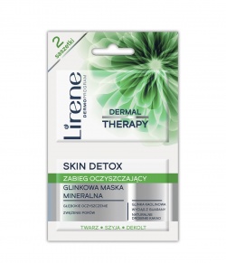 Lirene - SKIN DETOX - Glinkowa maska mineralna (zabieg detoksykujący skórę), 2 × 6 ml