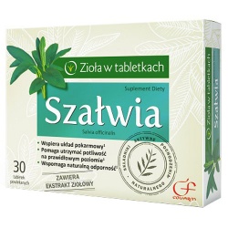 Szałwia, tabletki powlekane, 30 szt