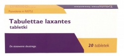 Tabulettae laxantes, tabletki przeczyszczające, 20 tabletek