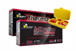 OLIMP - Thermo Speed Extreme + L-Carnitine 1500 mg Extreme + Pill Box - 120 kaps