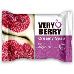 Very Berry, kremowe mydło w kostce, Fig & Argan oil, 100 g