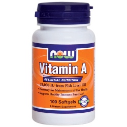 NOW - Vitamin A - 25000 IU - 100 kaps