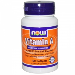 NOW - Vitamin A -  10000 IU - 100 kaps