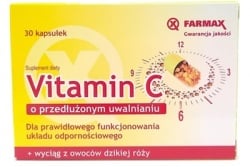 Vitamin C + wyciąg z owoców dzikiej róży 30kapsułek