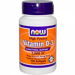 NOW - Vitamin D3-2000 IU - 120kaps