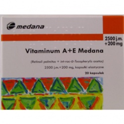 Vitaminum A + E, kapsułki, 2500 j