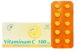 Vitaminum C, tabletki drażowane, 100 mg, 30 szt
