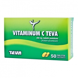 Vitaminum C TEVA (kwas askorbinowy) - tabletki powlekane,50 sztuk