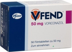 Vfend - Voriconazol, 20 tabletek, 0,2g