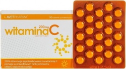 Witamina C  200 mg, tabletki powlekane, 50 szt